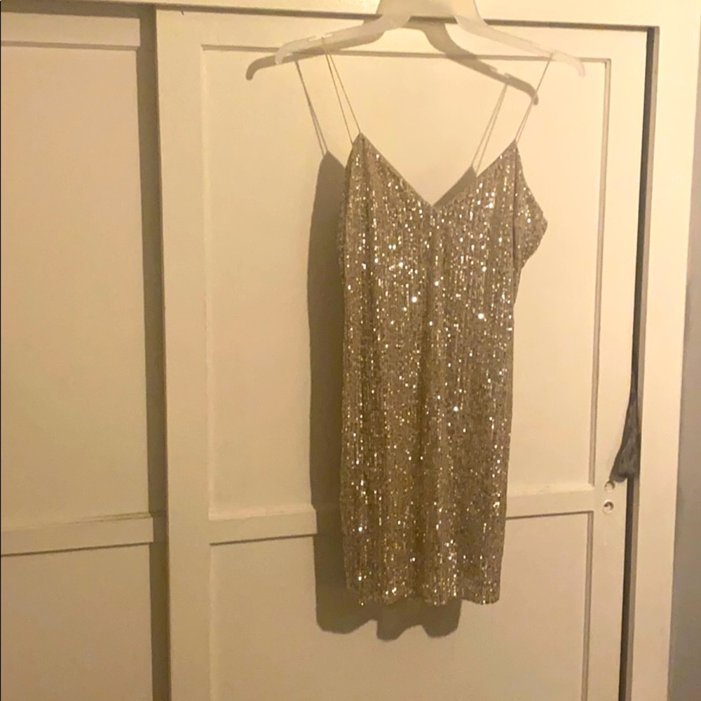 Brand new gold dress